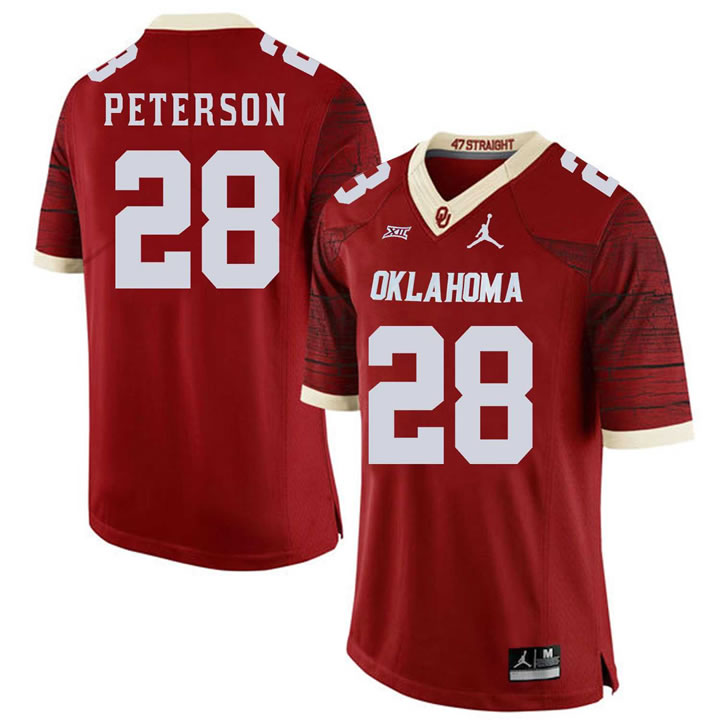 Oklahoma Sooners 28 Adrian Peterson Red 47 Game Winning Streak College Football Jersey Dzhi,We sell and wholesale Oklahoma Sooners 28 Adrian Peterson Red 47 Game Winning Streak College Football Jersey Dzhi on line form chian!